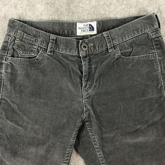 The North Face Corduroy Jeans Womens 6 Gray Bootcut Low Rise Stretch Cotton - Picture 4 of 14